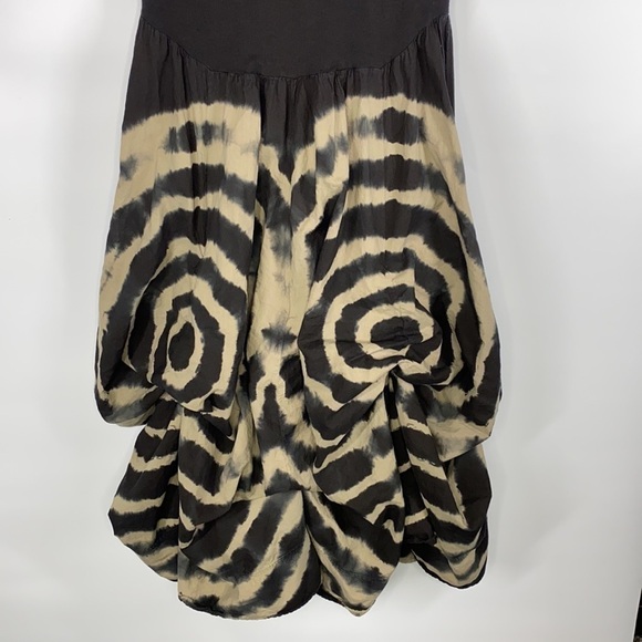 Black Circle Pattern Bottom Dress Small CanCan - Picture 3 of 7